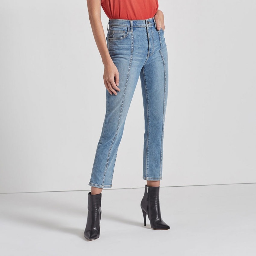 NWT Current/Elliott Seamed High Waist Ankle Skinny